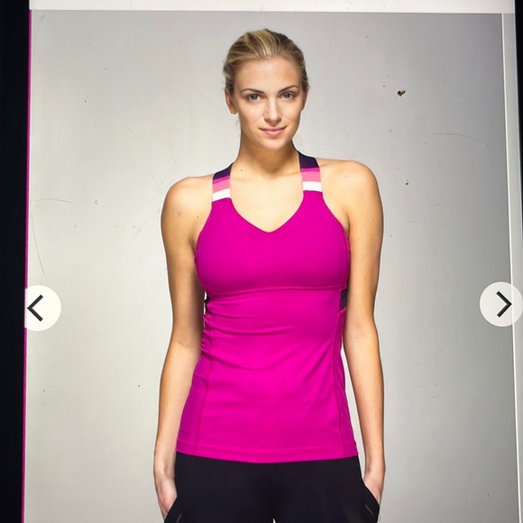 Lululemon Push Ur Limits Tank, raspberry, size 4. Very good use condition. - Picture 1 of 6